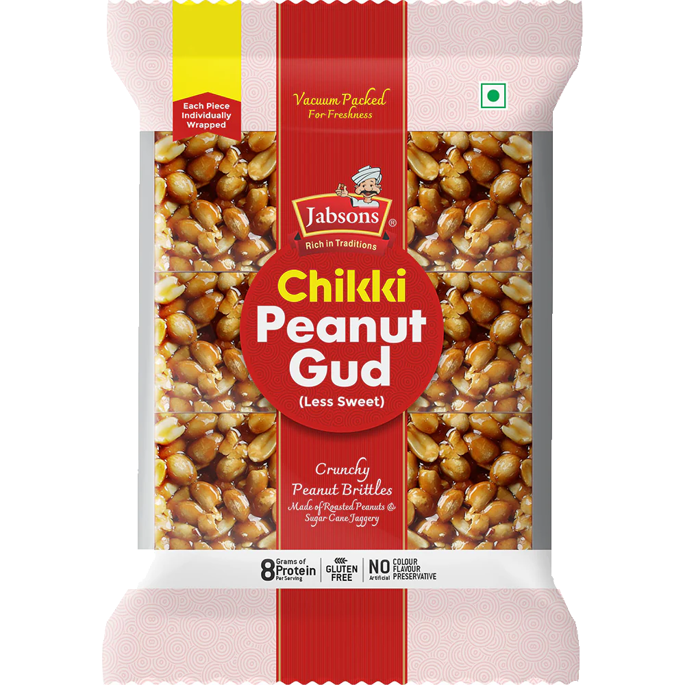 JABSONS CHIKKI PEANUT GUD 240GM