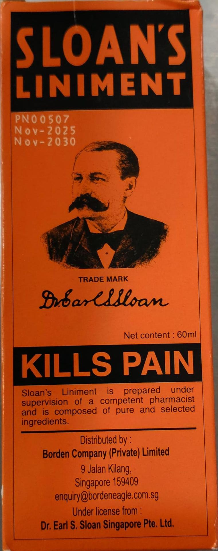 SLOAN'S LINIMENT (KILLS PAIN) 60ML