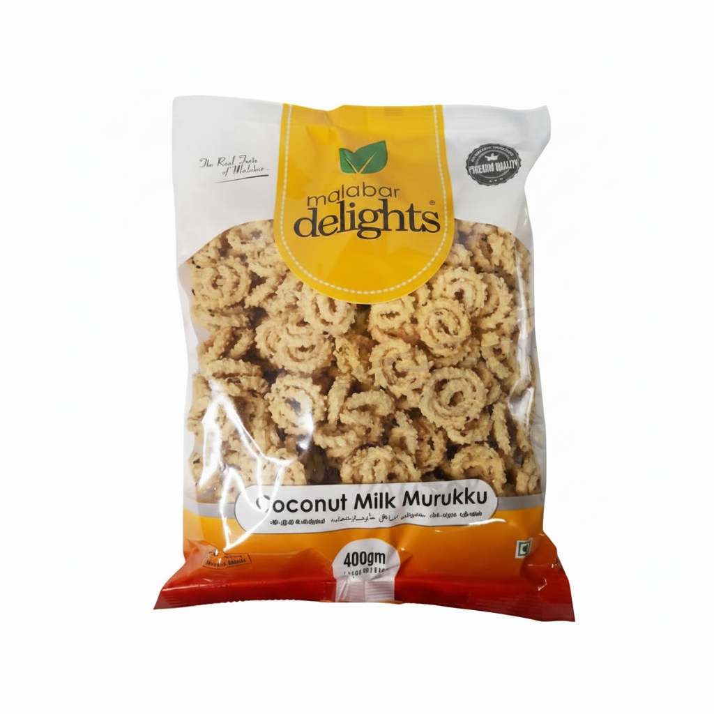 MALABAR DELIGHTS COCONUT MILK MURUKKU 400GM