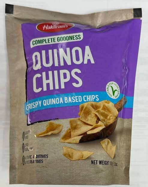 HALDIRAMS GLUTEN FREE QUINOA CHIPS 100GM
