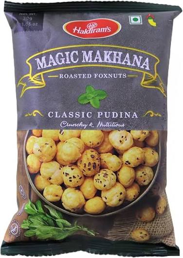 HALDIRAMS MAGIC MAKHANA CLASSIC PUDINA 30G