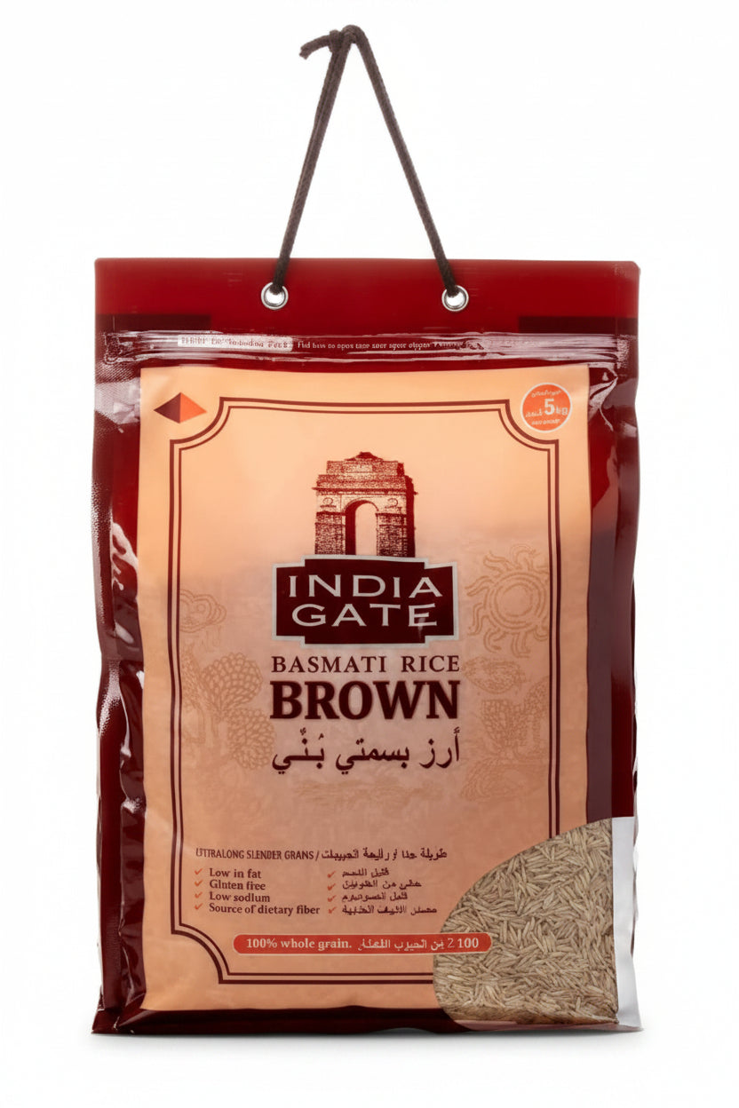 INDIA GATE BROWN BASMATI RICE 5 KG