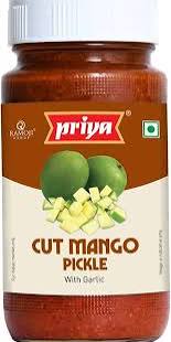 PRIYA CUT MANGO PICKLE WITH GARLIC 300 G