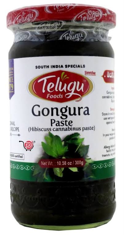 TELUGU FOODS GONGURA PASTE 300G