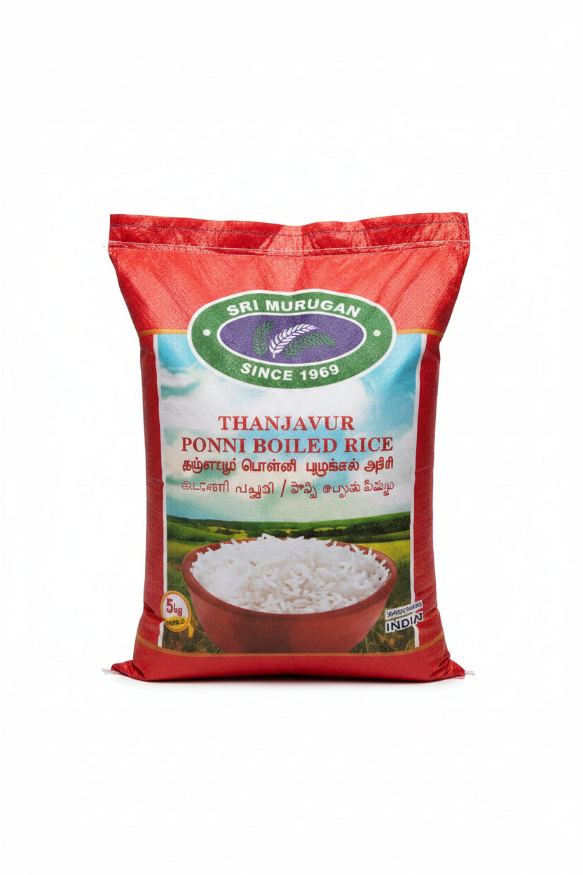 SRI MURUGAN THANJAVUR PONNI BOILED RICE 5 KG
