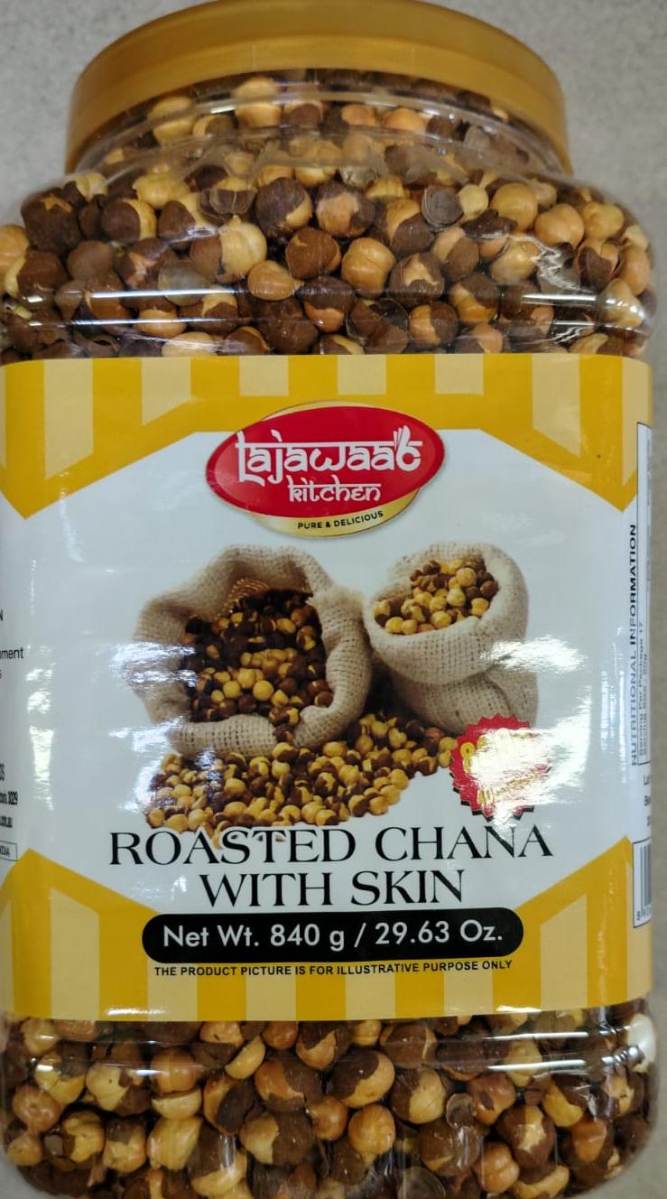 LAJAWAAB ROASTED CHANA WITH SKIN 850G