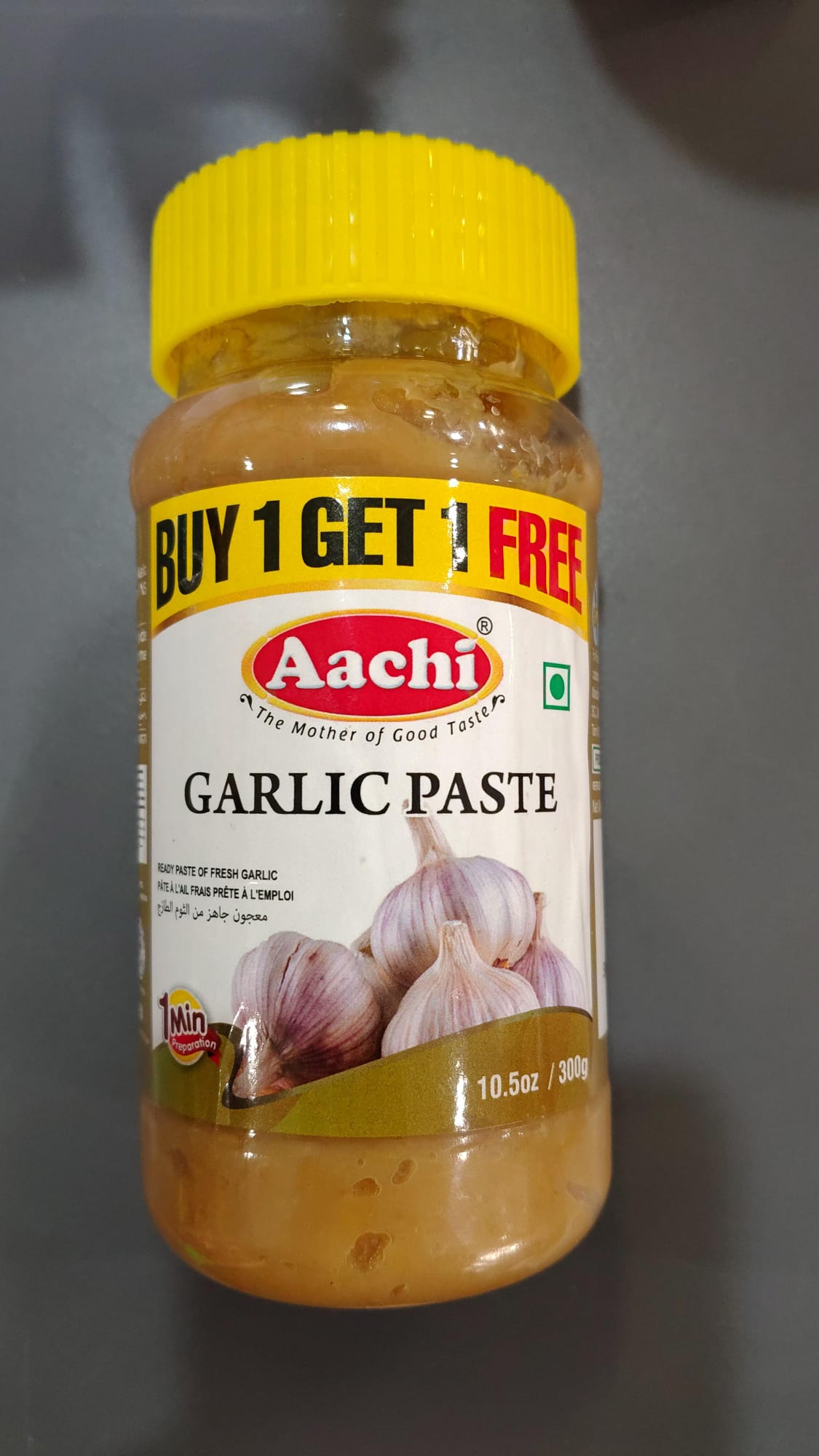 AACHI GARLIC PASTE 300 G(B1G1)