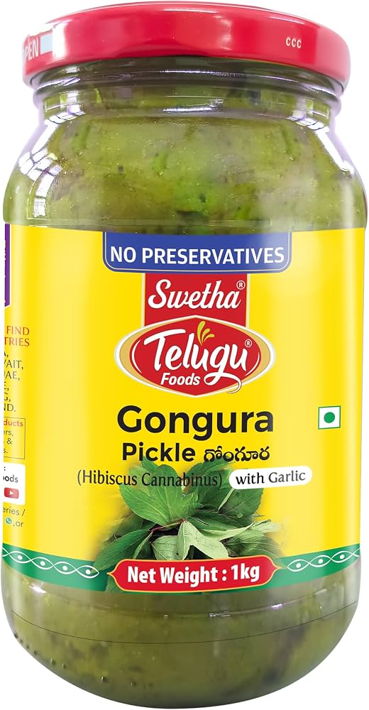 TELUGU  FOODS CONGURA PICKLE 1KG