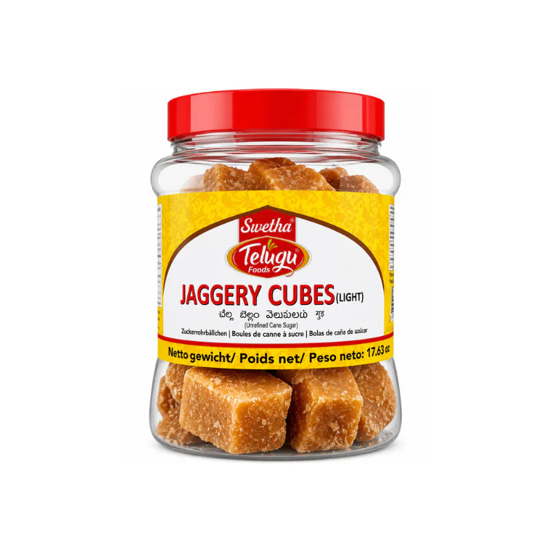 TELUGU FOODS JAGGERY CUBES(LIGHT) 500GM