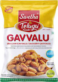 TELUGU FOODS SNACKS BELLAM GAVVALU  170GM