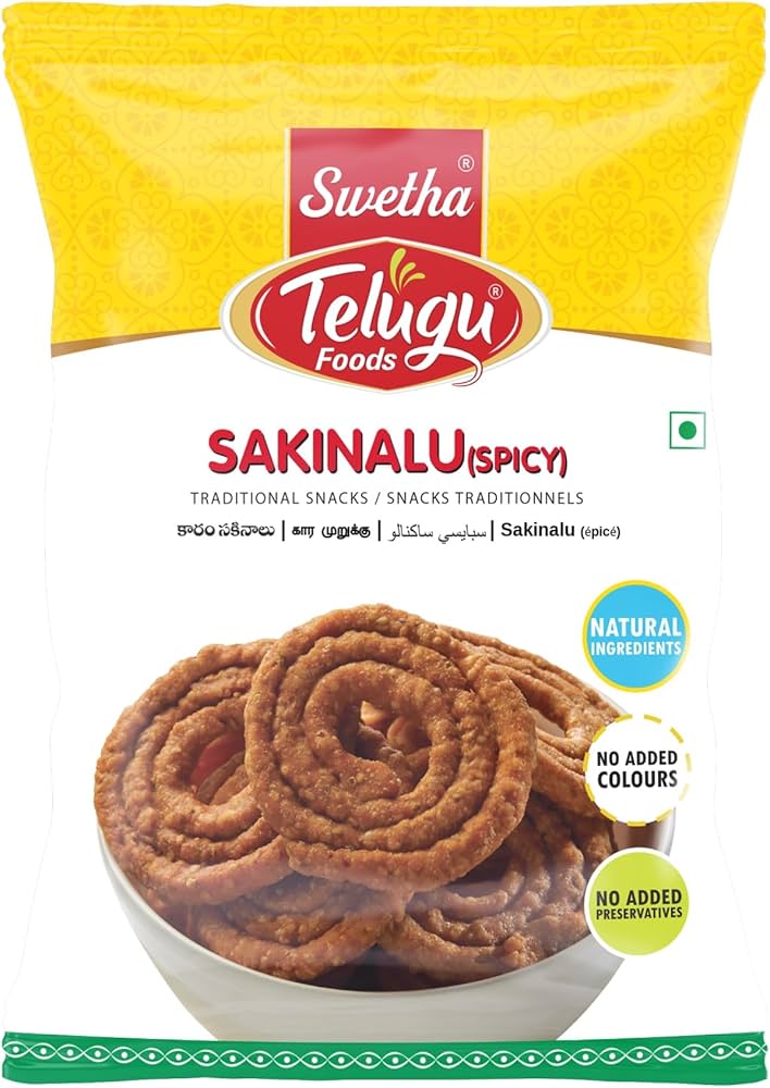 TELUGU FOODS  SAKINALU SPICY 100G