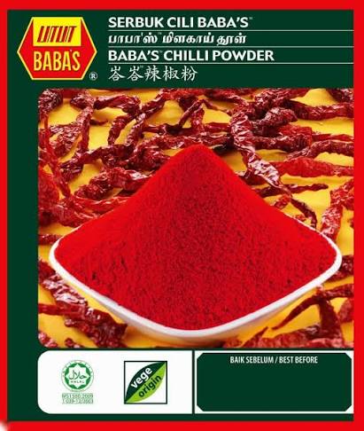 BABAS CHILLI POWDER 250GM