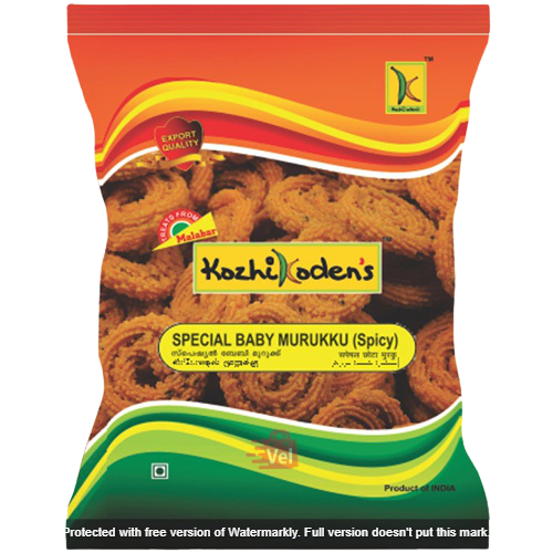 KOZHIKODENS SPECIAL BABY MURUKKU SPICY 400GM