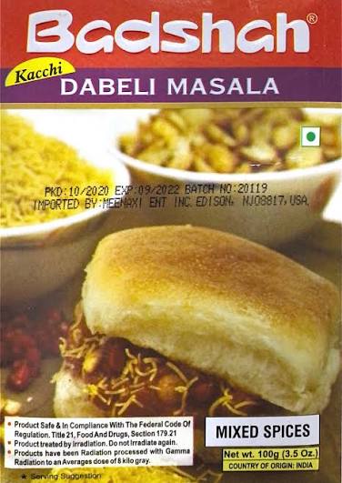BADSHAH DABELI MASALA 100GM