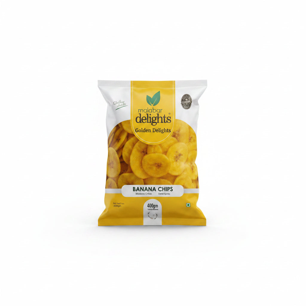MALABAR DELIGHTS BANANA CHIPS LONG 400G