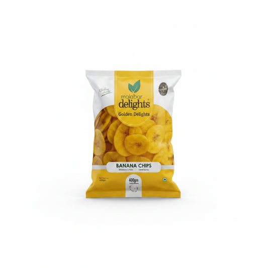 MALABAR DELIGHTS BANANA CHIPS LONG 400G
