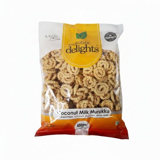 MALABAR DELIGHTS COCONUT MILK MURUKKU 400GM