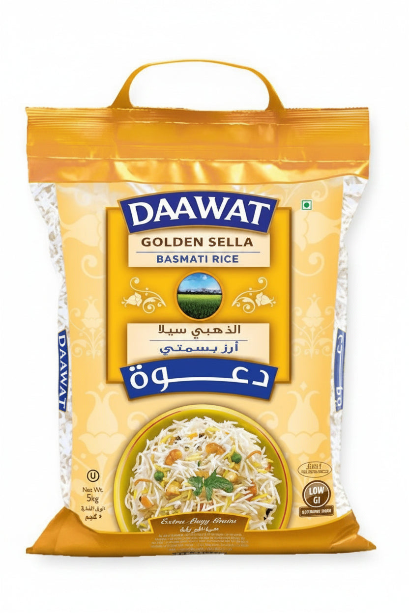 DAAWAT GOLDEN SELLA BASMATI RICE 5 KG