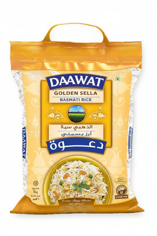 DAAWAT GOLDEN SELLA BASMATI RICE 5 KG