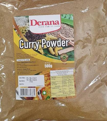 DERANA CURRY POWDER 500GM