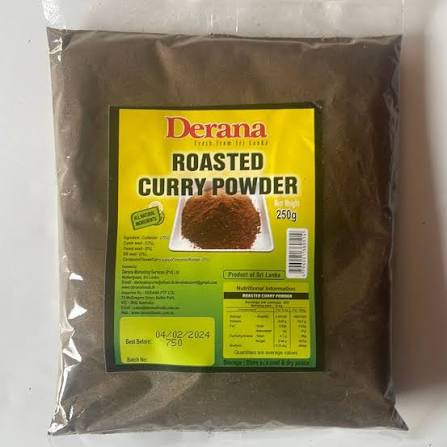 DERANA ROASTED CURRY POWDER 250GM