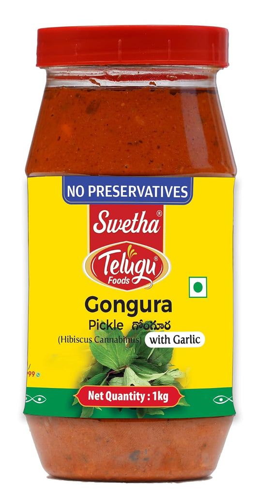 TELUGU  FOODS CONGURA PICKLE 1KG