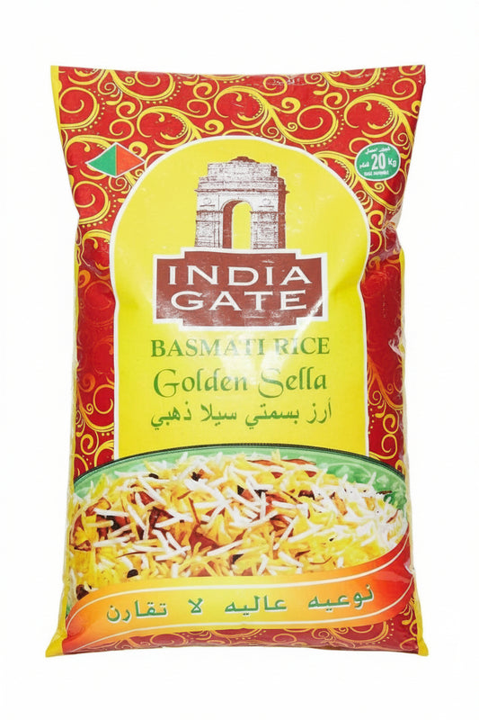 INDIA GATE GOLDEN SELLA BASMATI RICE 20KG