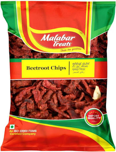 MALABAR TREATS BEETROOT CHIPS 200GM
