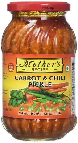 MOTHERS CARROT AND CHILLI PICKLE 500GM