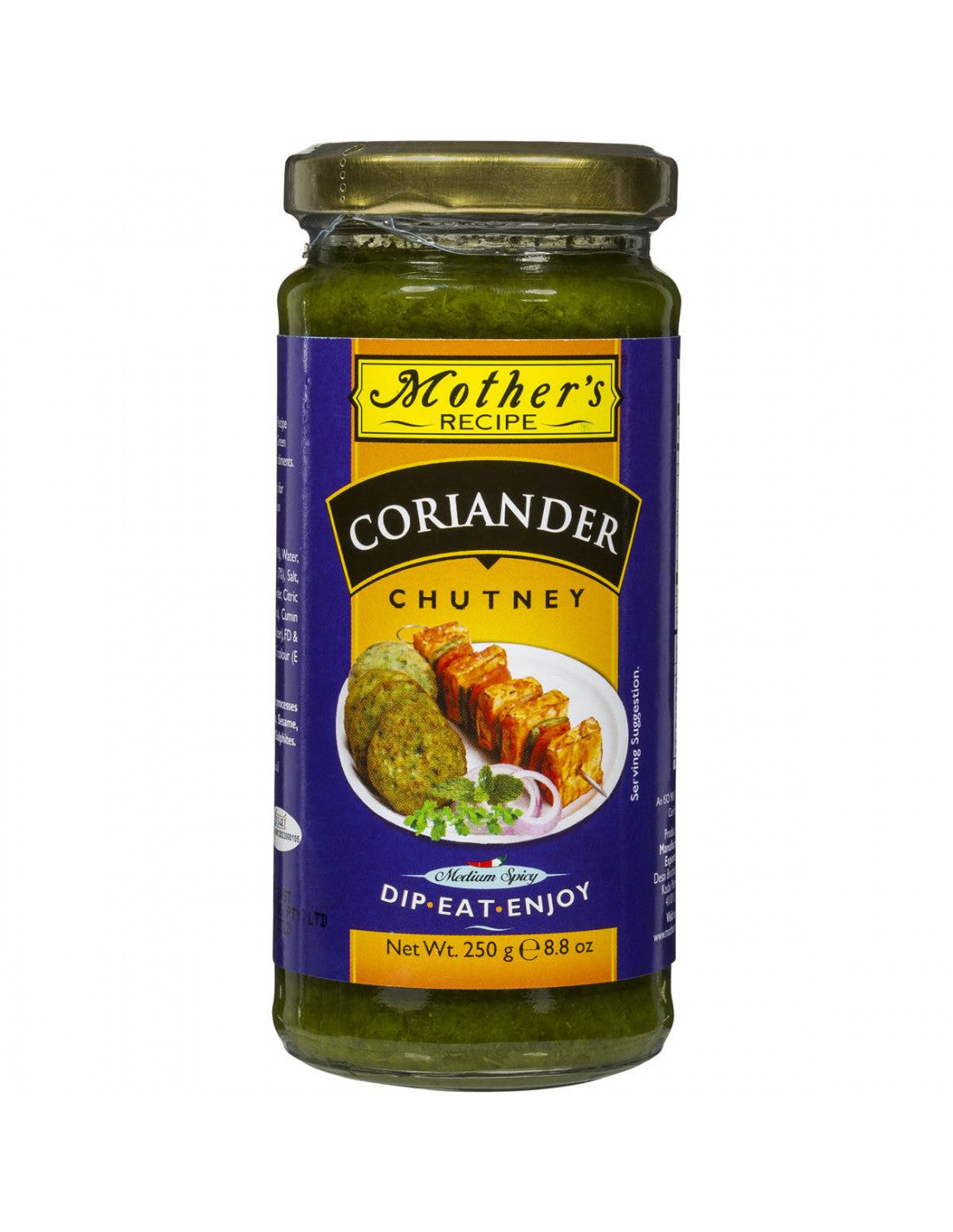 MOTHERS CORIANDER CHUTNEY 250G