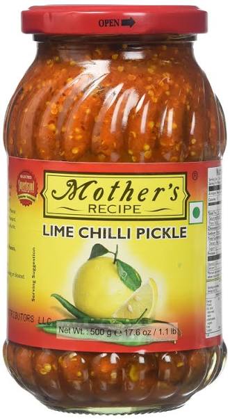 MOTHERS LIME CHILLI PICKLE 500GM