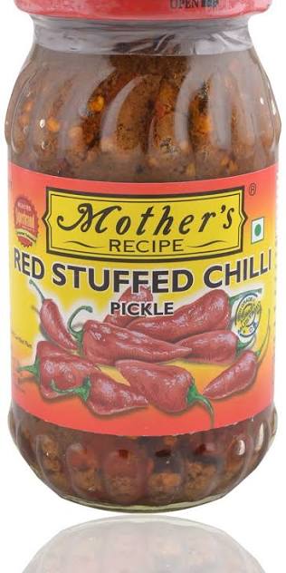 MOTHER'S STUFFED RED CHILLI PICKLE 500G