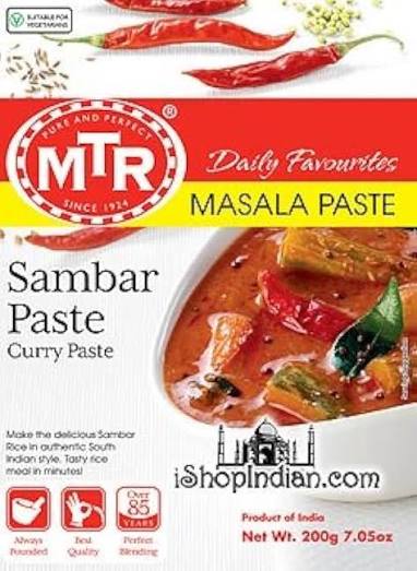 MTR SAMBAR PASTE(MASALA PASTE) 200GM