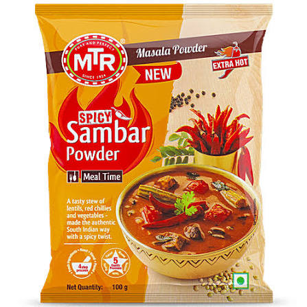 MTR SPICY SAMBAR POWDER 100GM
