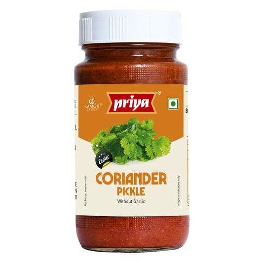 PRIYA CORIANDER PICKLE(WITH GARLIC) 300G
