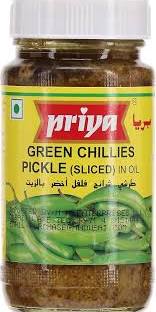PRIYA GREEN CHILLI SLICED PICKLE 300GM