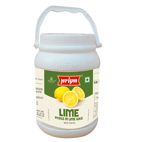 PRIYA LIME PICKLE (WITH GARLIC)1KG