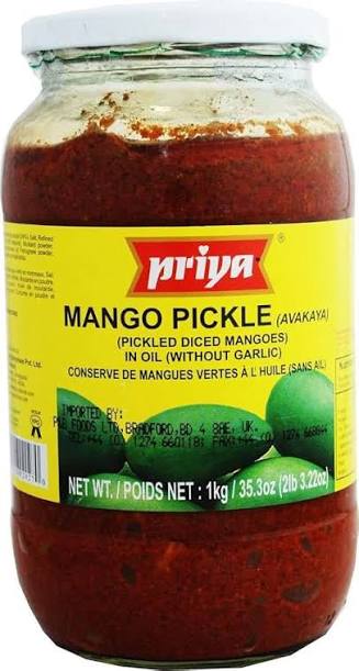 PRIYA MANGO PICKLE AVAKAYA 1KG