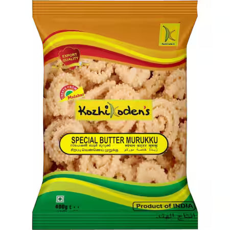 KOZHIKODENS SPECIAL BUTTER MURUKKU 400GM