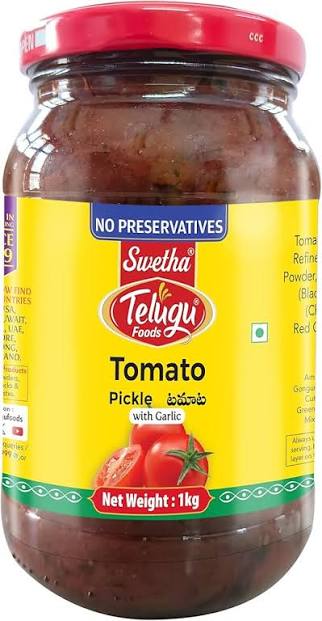 TELUGU FOODS TOMATO PICKLE 1KG