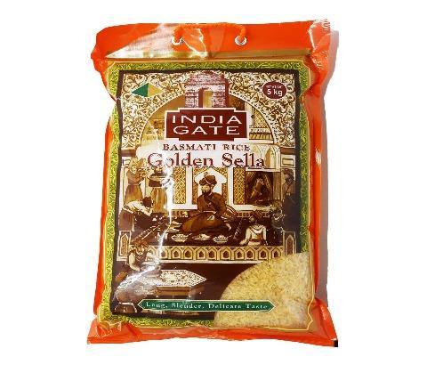 INDIA GATE GOLDEN SELLA BASMATI RICE 5KG