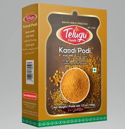 TELUGU  FOODS KANDI PODI 100GM