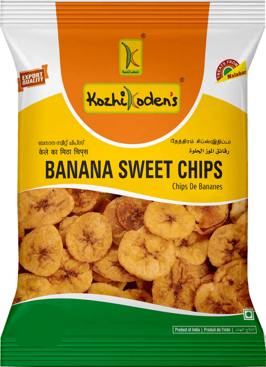 KOZHIODEN SWEET BANANA CHIPS 400G