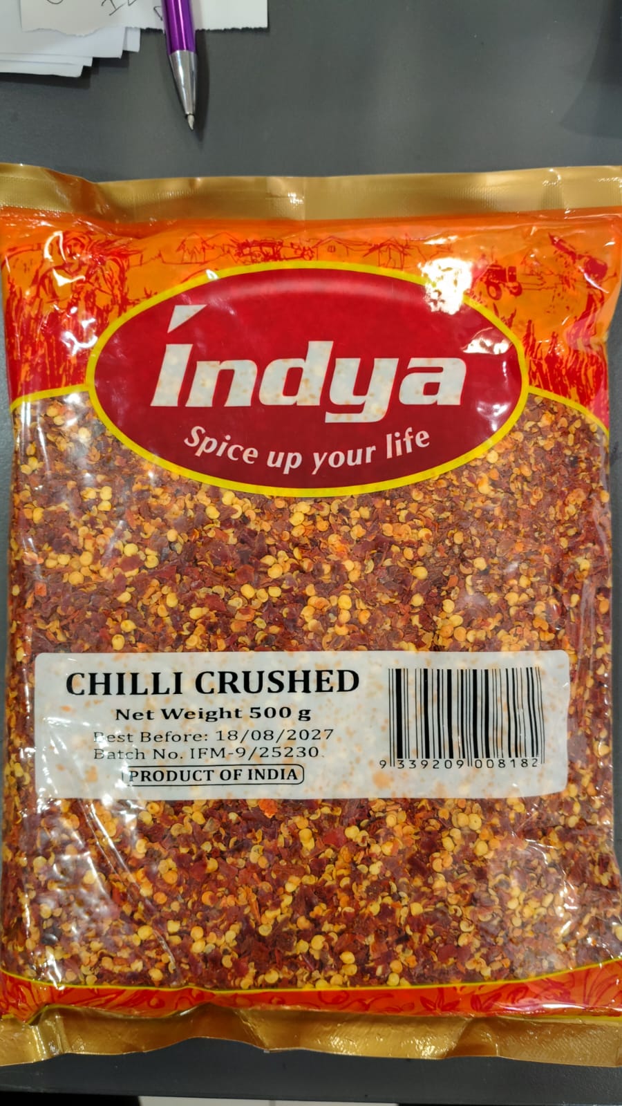 INDYA CRUSHED CHILLI 20X500GM
