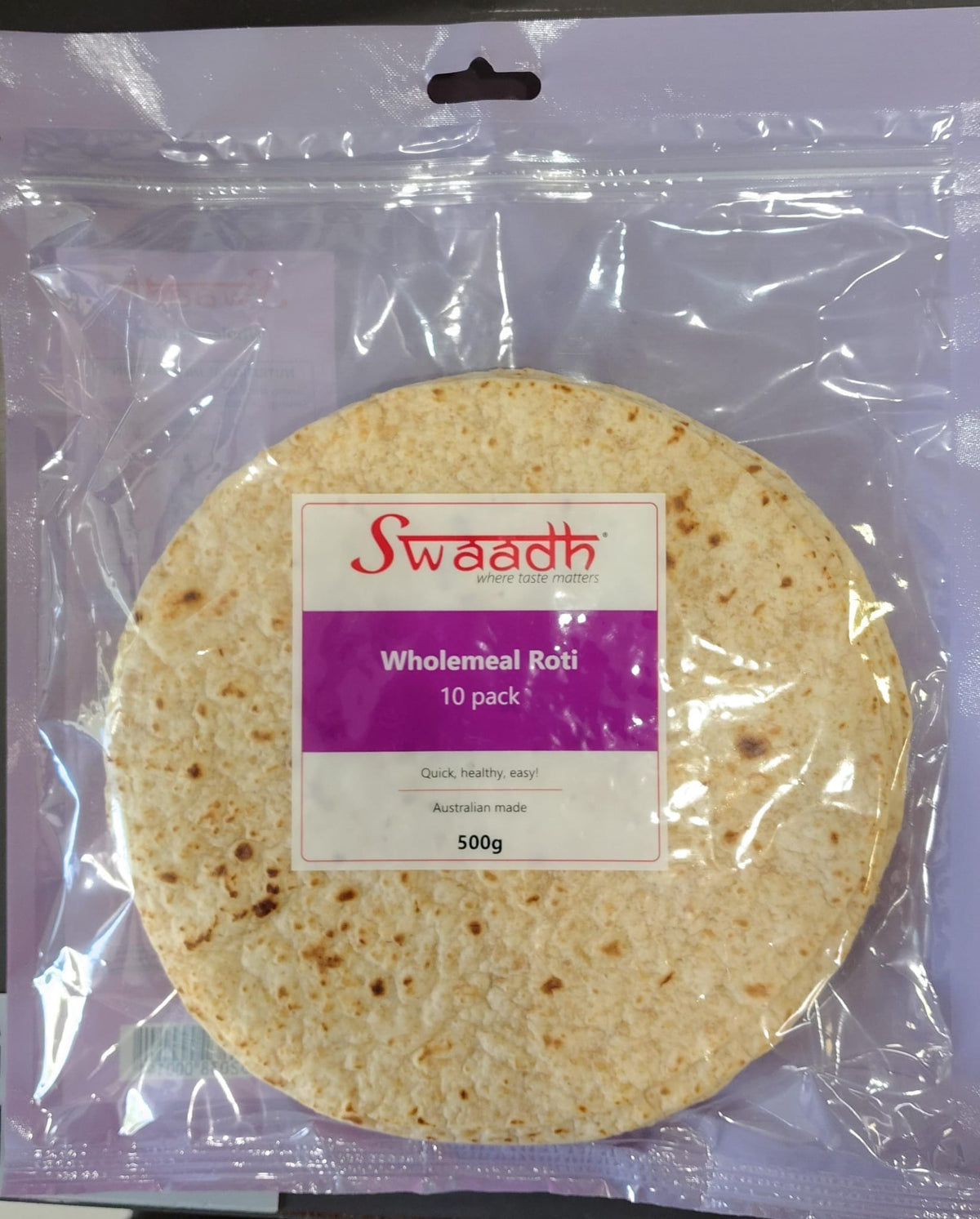 SWAADH WHOLEMEAL ROTI 10PK