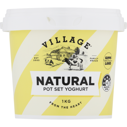 VILLAGE NATURAL POT SET YOGURT 1KG
